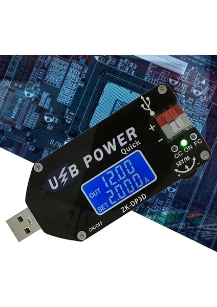 -DP3D Cnc USB Ayarlanabilir Düzenlenmiş Modül 1-30V 2A 15W Sabit Gerilim Akım USB Tip-C Dc Dönüştürücü (Yurt Dışından)