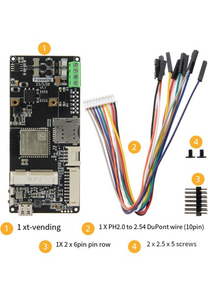 T-Vending ESP32-S3 Iot Geliştirme Kartı RS485 Modülü Entegre Wifi+Bluetooth Pcıe ile Uyumlu (Yurt Dışından)