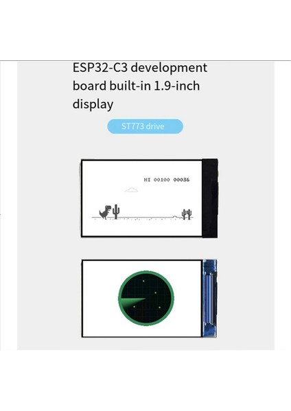 1.9 Inç LCD Ekranlı ESP32-C3 Geliştirme Kartı ST7739 Sürücü IPS Arayüzü Lvgl Bluetooth Wifi Modülü (Yurt Dışından)