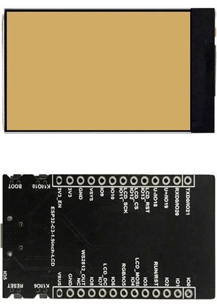 1.9 Inç LCD Ekranlı ESP32-C3 Geliştirme Kartı ST7739 Sürücü IPS Arayüzü Lvgl Bluetooth Wifi Modülü (Yurt Dışından)