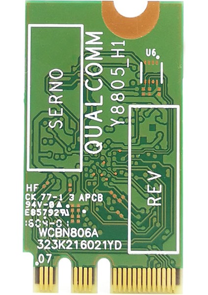 Qualcomm Atheros Için Kablosuz Adaptör Kartı QCA9377 QCNFA435 802.11AC 2.4g/5g Ngff Wıfı Kartı Bluetooth 4.1 (Yurt Dışından)