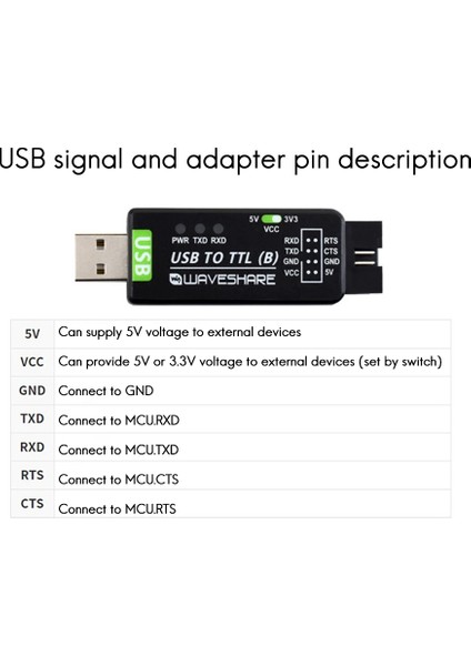 Endüstriyel Sınıf Usb'den Ttl'ye Dönüştürücü CH343G Seri Bağlantı Noktası Dönüşüm Modülü Desteği 5V/3.3V Seviye Dönüşüm Devresi (Yurt Dışından)