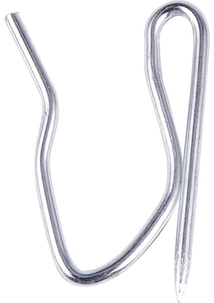 Srıwen 10'lu Perde Perdelik Pim Kancası - Simli (Yurt Dışından)