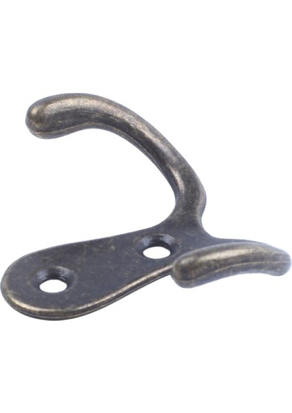 Quanbu 2 x Vida Kanca Retro Metal Çift Kanca Metal Duvara Monte Askı Ceket Antik Bronz Şapkalar Için (Yurt Dışından)