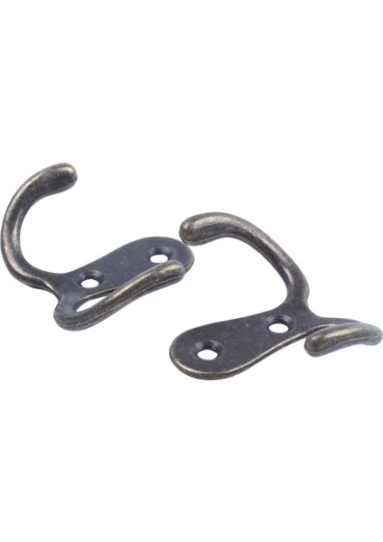 Quanbu 2 x Vida Kanca Retro Metal Çift Kanca Metal Duvara Monte Askı Ceket Antik Bronz Şapkalar Için (Yurt Dışından) fiyatları