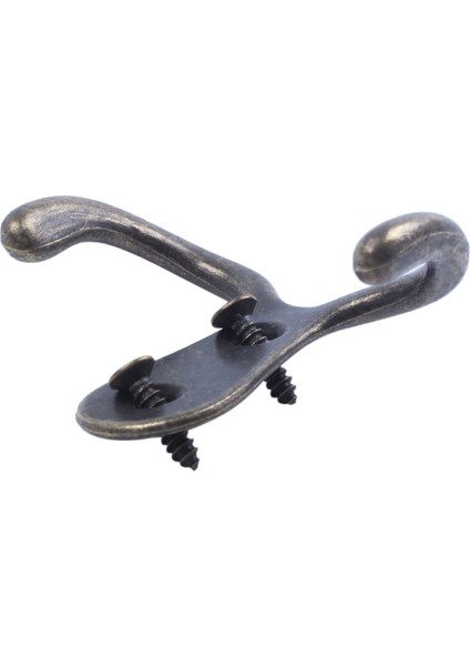 Quanbu 2 x Vida Kanca Retro Metal Çift Kanca Metal Duvara Monte Askı Ceket Antik Bronz Şapkalar Için (Yurt Dışından) indirimleri