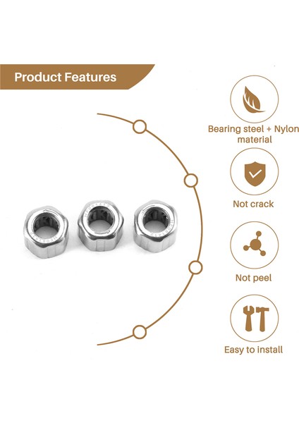 10 Adet Iğneli Rulman HF081412 Dış Altıgen Tek Yönlü Iğne (Yurt Dışından) modelleri