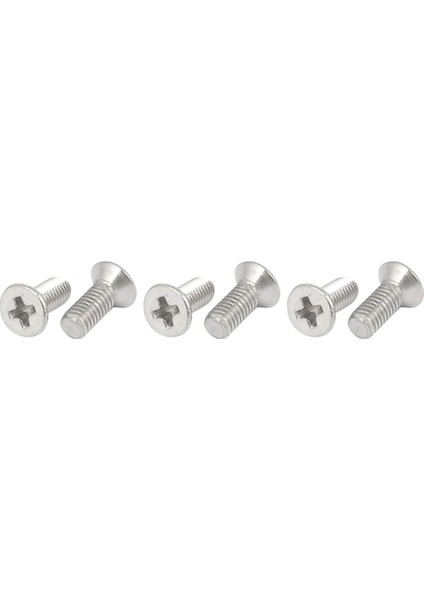 Srıwen M3 x 6mm Phillips Düz Başlı Havşa Cıvata Makine Vidaları 100 Adet (Yurt Dışından)