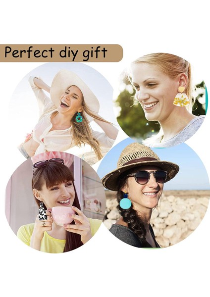 Polimer Kil Kesiciler, 23 Adet Dıy Kil Kesiciler Şekiller Polimer Takı Üreticisi ile Küpe Kartları Kanca Dıy Plastik Torbalar (Yurt Dışından)