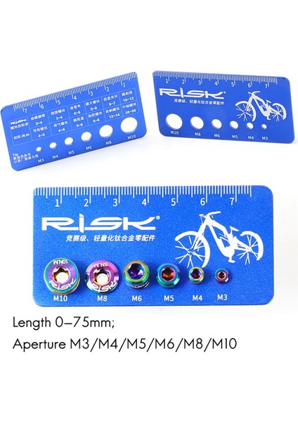 Rısk Vida Ölçüm Cetveli Mtb Bisiklet Cıvatası Vida Ölçü Aracı (Yurt Dışından) fırsatları