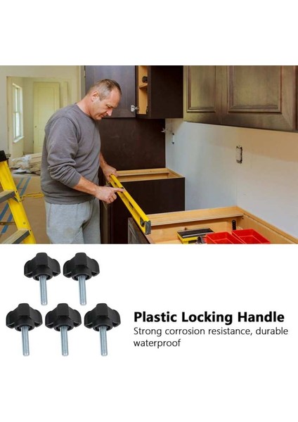 Adet Ayarlanabilir Topuz Cıvata Plastik Üçgen Ark Kolu Vida El Bükülmüş Kilitleme M6 25MM (Yurt Dışından) fırsatları