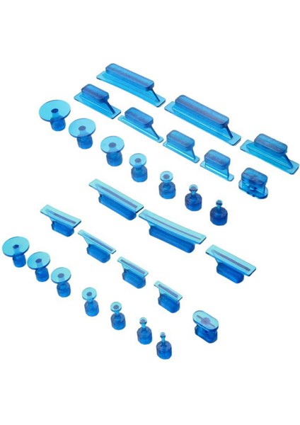 30 Adet/takım Tutkal Sekmeleri Dent Kaldırıcı Araçları Otomatik Boyasız Dent Onarım Tutkal Sekmeler Araçları Araba Vücut Için (Mavi) (Yurt Dışından)