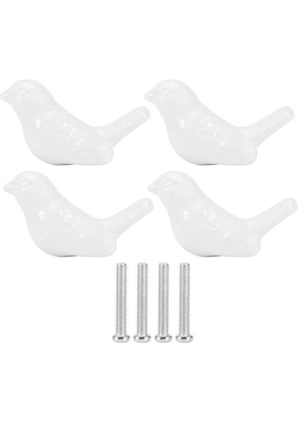 Chenba Tan 4 Takım Kuş Şekli Seramik Topuzlar Dıy Kapı Çekmece Dolap Çekme Kolu Mobilya Aksesuarları (Yurt Dışından) fiyatları
