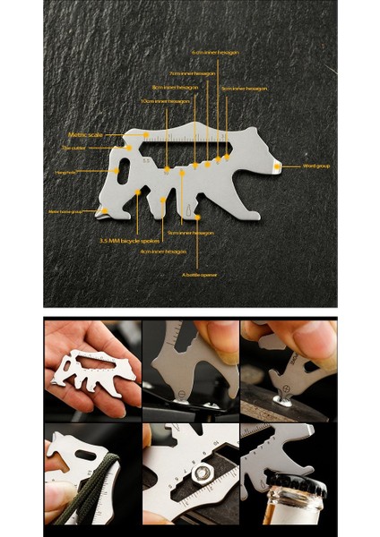 Erkekler Için Çoklu Alet-1 x Snowflake Multitool 1 x Multitool Kart-Kırmızı-Gümüş (Yurt Dışından) indirimleri