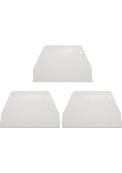 3x 19 cm x 12.5 cm Düz Beyaz Plastik Kek Dekoratör Hamur Pasta Kazıyıcı Aracı (Yurt Dışından) fiyatları