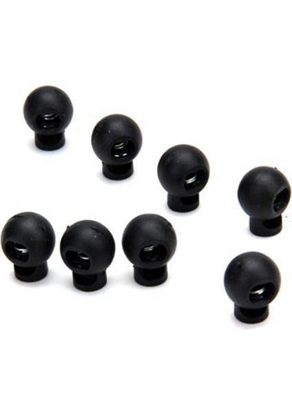 100 x Siyah Top Kablo Kilitleri Yuvarlak Kordonlu Kilitleri ve 10 Adet Plastik Geçiş Yaylı Stop Tek Delikli Dize Kablo Kilitleri (Yurt Dışından) modelleri