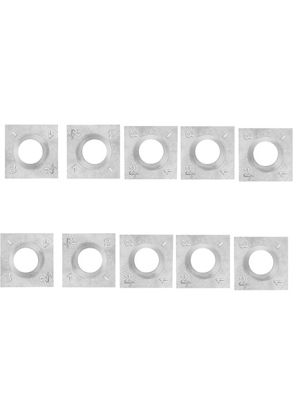 10 Adet Ahşap Torna Karbür Uç Bıçakları Freze 30 Derece Torna Keski Değiştirilmiş Bıçak 14X14X2MM (Yurt Dışından)