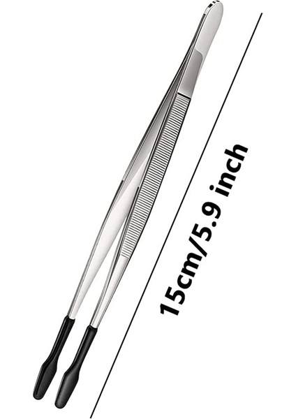 2 Adet Kauçuk Uçlu Cımbız Yumuşak Uçlu Cımbız Pvc Kaplamalı (Yurt Dışından)