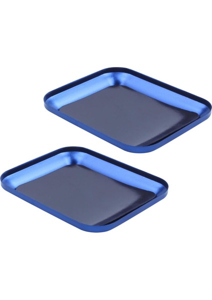 2x Kullanışlı Alüminyum Alaşımlı Vida Tepsisi Manyetik Pedli Rc Model Telefon Araba Tamir Aracı Mavi (Yurt Dışından) fiyatları