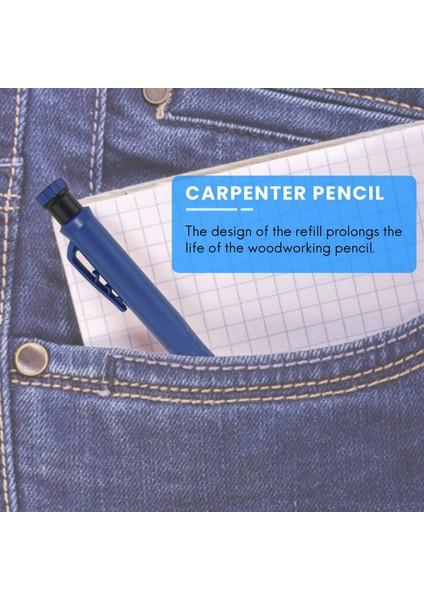 Ağaç Işleme Kalemi-2 x Marangoz Kalemi 12 x Yedek-Mavi ve Turuncu (Yurt Dışından) fiyatları