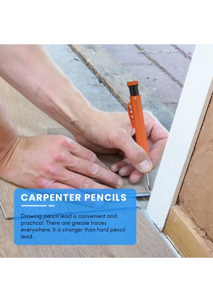 Ağaç Işleme Kalemi-2 x Marangoz Kalemi 12 x Yedek-Mavi ve Turuncu (Yurt Dışından) fırsatları