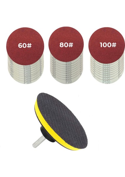 30 Parça Matkap Ucu Zımpara Aparatı Zımpara Kağıdı 60/80/100 (Yurt Dışından)