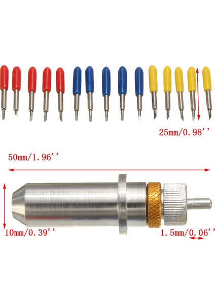 Silhouette Cameo 3 Vinil Kesim Makinaları Için 15 Adet Caide Bıçak (Yurt Dışından) indirimleri