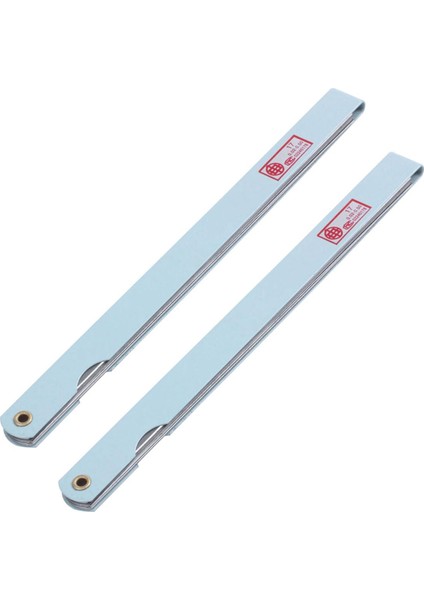 2x 200MM Uzun 17 Yaprak 0.02MM-1.0MM Boşluk Kalın Ölçü Feeler Ölçer Gage (Yurt Dışından)