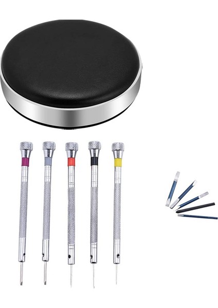 Saat Pedi ve 5 Adet Hassas Tornavida Seti Gözlük Takı Saat Onarım Aracı 5 Bıçaklı (Yurt Dışından)