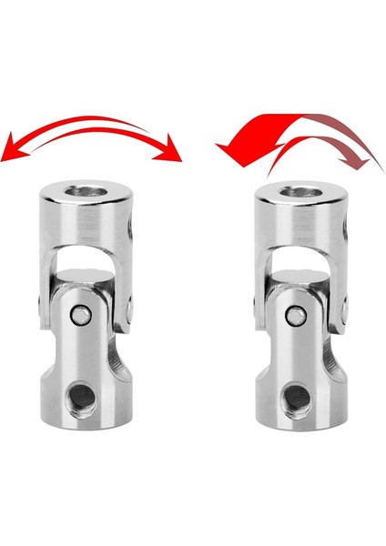 Arelene 4 Paket 4mm Ila 4mm Çelik Evrensel Ortak Kardan Kaplin Konnektörü, Dönebilen Model Dıy Motor Şaftı Montaj Aksesuarı (Yurt Dışından)