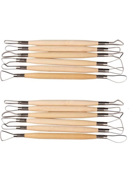 12 Adet 8 Inç Çift Uçlu Heykeltıraşın Oyma Aleti Ahşap Saplı (Yurt Dışından) fiyatları