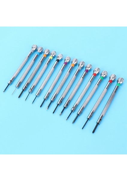 0.6mm-2.0mm 26 Adet Saatçiler Tornavida Seti Saat Gözlükleri Düz Bıçak Çeşitleri Oluklu Düz Tornavida Seti (Yurt Dışından)