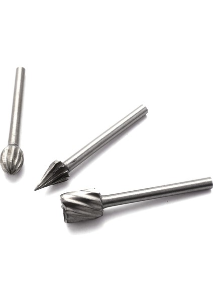 10 Adet Hss Tungsten Karbür Döner Kesme Çapak Seti Öğütücü Ucu 1/8 Inç (3mm) Shank Ağaç Işleme Oyma Aletleri (Yurt Dışından)
