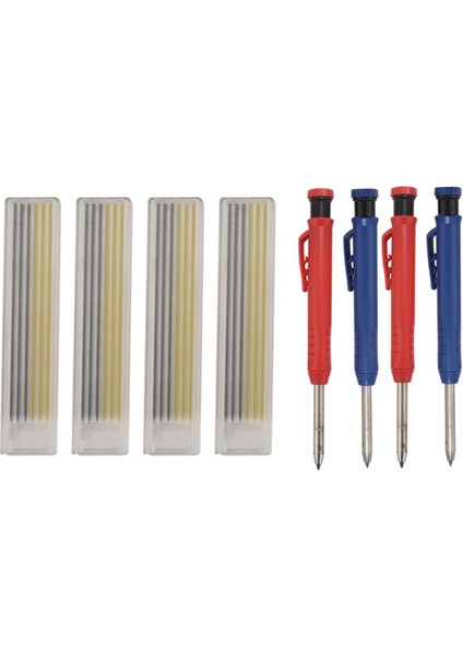 4 Adet Katı Marangoz Kalem Aracı Mekanik Kurşun Kalem Derin Delik Mekanik Kurşun Kalem Inşaatı Marangoz Mimar Için (Yurt Dışından)