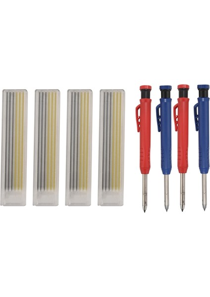 4 Adet Katı Marangoz Kalem Aracı Mekanik Kurşun Kalem Derin Delik Mekanik Kurşun Kalem Inşaatı Marangoz Mimar Için (Yurt Dışından) fiyatları