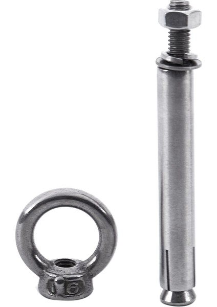 Adet Paslanmaz Çelik Ham Stil Kalkan Çapa Gözlü Cıvatalar M6 x 82MM, Gümüş (Yurt Dışından) indirimleri