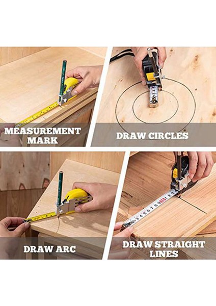 Adet Işaretlemek Kolay Kazıma Çizim Çizgileri Esnek Cetvel Pozisyon Kelepçesi Ölçüm Göstergesi Eki Araçları (Yurt Dışından) fırsatları