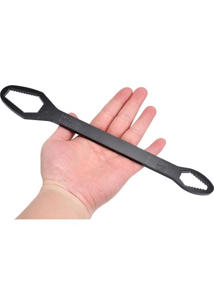 Evrensel Torx Anahtarı Çift Kafa Kendinden Sıkma Cırcır Anahtarı 8-22MM Ayarlanabilir Vida Somun Anahtarı Siyah (Yurt Dışından)