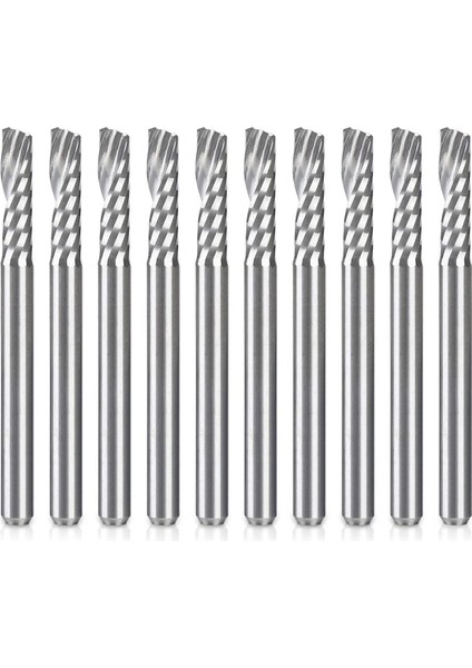 10 Paket Cnc Freze Uçları 1/8 Inç Shank Spiral Upcut Freze Ucu (Yurt Dışından)