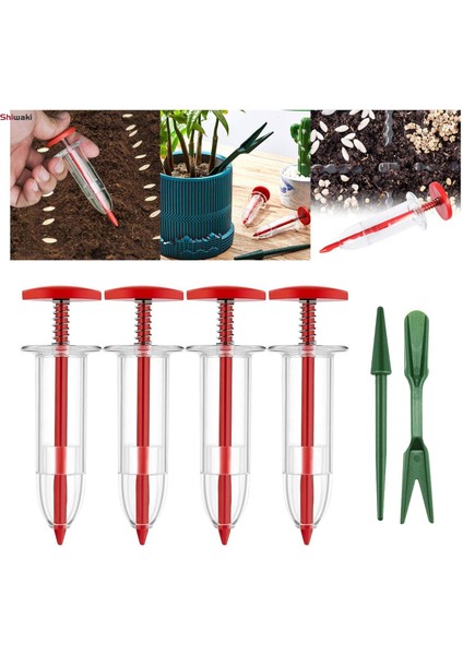 Mini El Ekme Makinesi Dispenseri Saksı Için Ekim Aletleri ile Mini El Serpme Makinesi (Yurt Dışından)