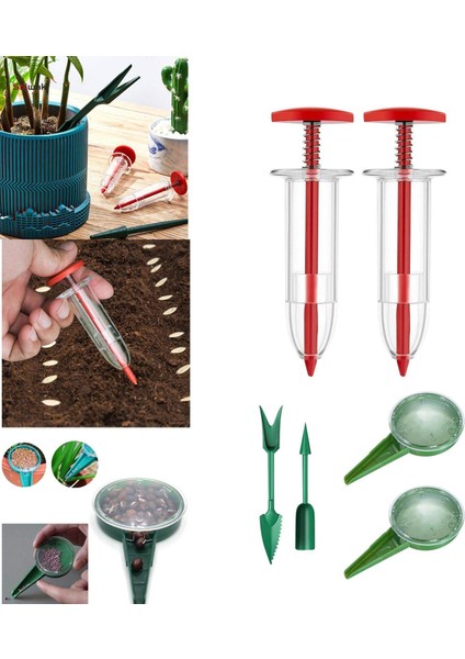 Mini El Ekme Makinesi Dispenseri Saksı Için Ekim Aletleri ile Mini El Serpme Makinesi (Yurt Dışından) fiyatları