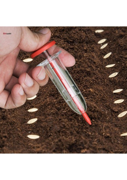 Mini El Ekme Makinesi Dispenseri Saksı Için Ekim Aletleri ile Mini El Serpme Makinesi (Yurt Dışından) indirimleri