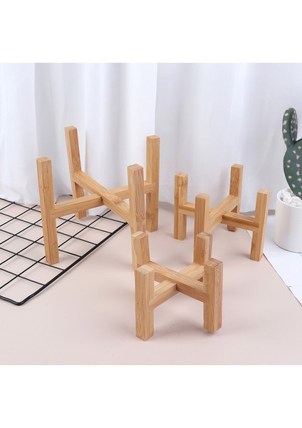 Ahşap Ekici Pot Tepsileri Saksı Rafı Güçlü Serbest Daimi Bonsai Tutucu Katmanı (Yurt Dışından)