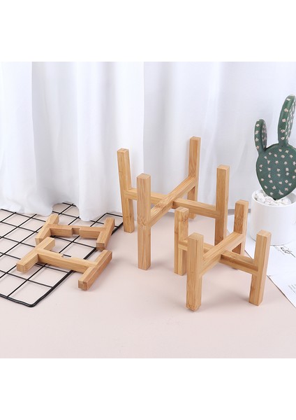 Ahşap Ekici Pot Tepsileri Saksı Rafı Güçlü Serbest Daimi Bonsai Tutucu Katmanı (Yurt Dışından)