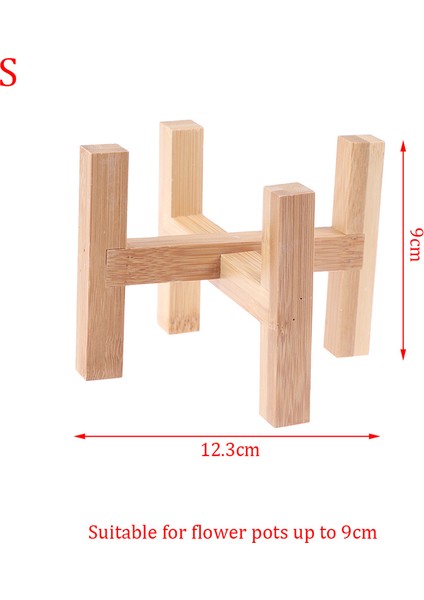 Ahşap Ekici Pot Tepsileri Saksı Rafı Güçlü Serbest Daimi Bonsai Tutucu Katmanı (Yurt Dışından)