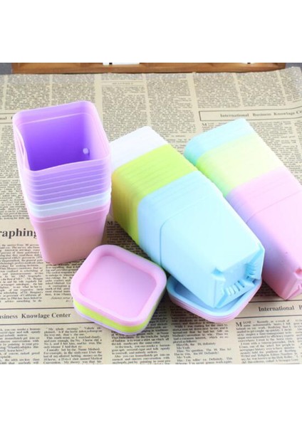 10 Adet Saksılar Kare Yetiştiricilerinin Pot Tepsi Plastik Saksılar Bitkiler Bahçe Dekor Için (Yurt Dışından) modelleri