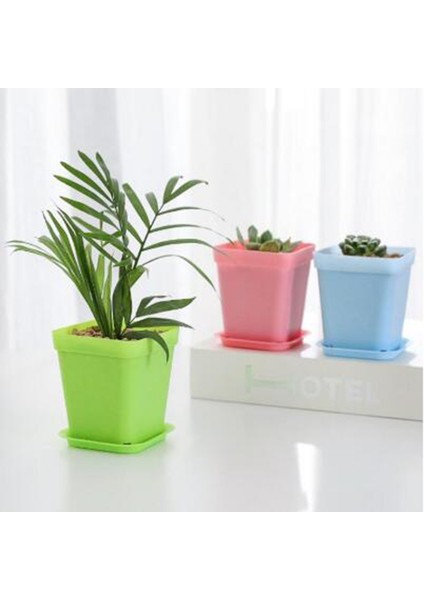 10 Adet Saksılar Kare Yetiştiricilerinin Pot Tepsi Plastik Saksılar Bitkiler Bahçe Dekor Için (Yurt Dışından) fırsatları