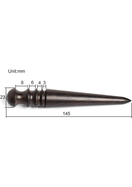 Ahşap Deri Parlatma Aleti - Konik Kenarlı Slicker, Çeşitli Deri Kalınlıklarının Parlatılması Için 4 Oluk Içerir (Yurt Dışından)