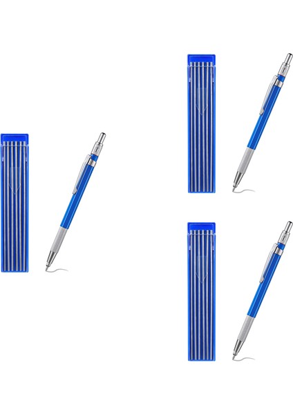 Boru Tesisatçısı Kaynakçı Çelik Konstrüksiyon Imalatı Için Dahili Kalemtıraş ile 3x Mekanik Kurşunkalemler Metal Marker (Yurt Dışından) fiyatları