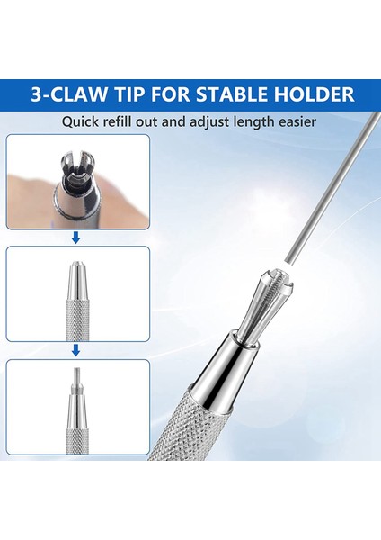 Boru Tesisatçısı Kaynakçı Çelik Konstrüksiyon Imalatı Için Dahili Kalemtıraş ile 3x Mekanik Kurşunkalemler Metal Marker (Yurt Dışından) modelleri